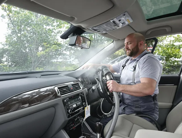 Tyngsborough Air Duct Cleaning specialist performing professional car duct cleaning in Tyngsborough